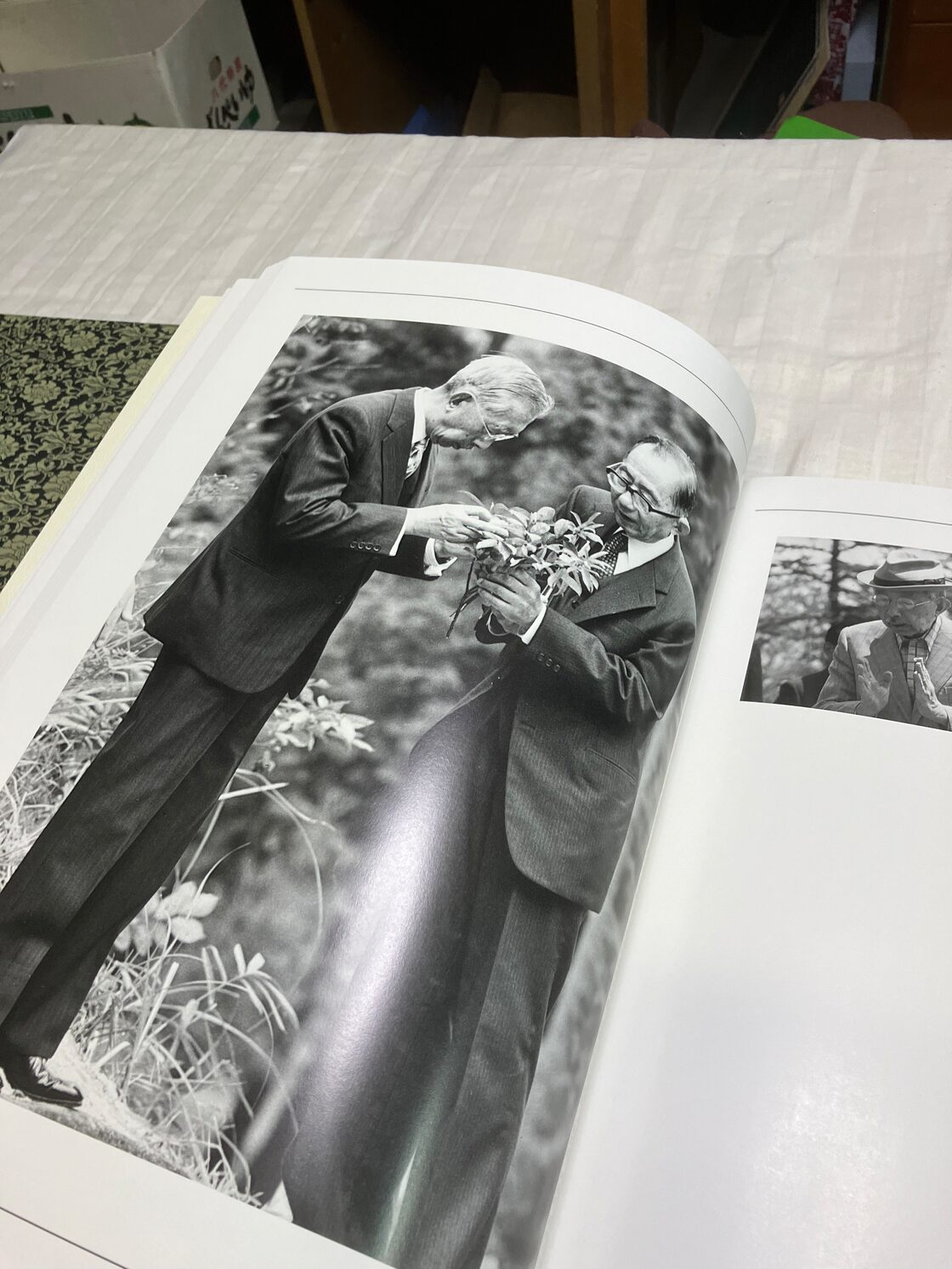 お安くしました、昭和天皇のお写真、「天皇陛下と山野草」昭和天皇から 