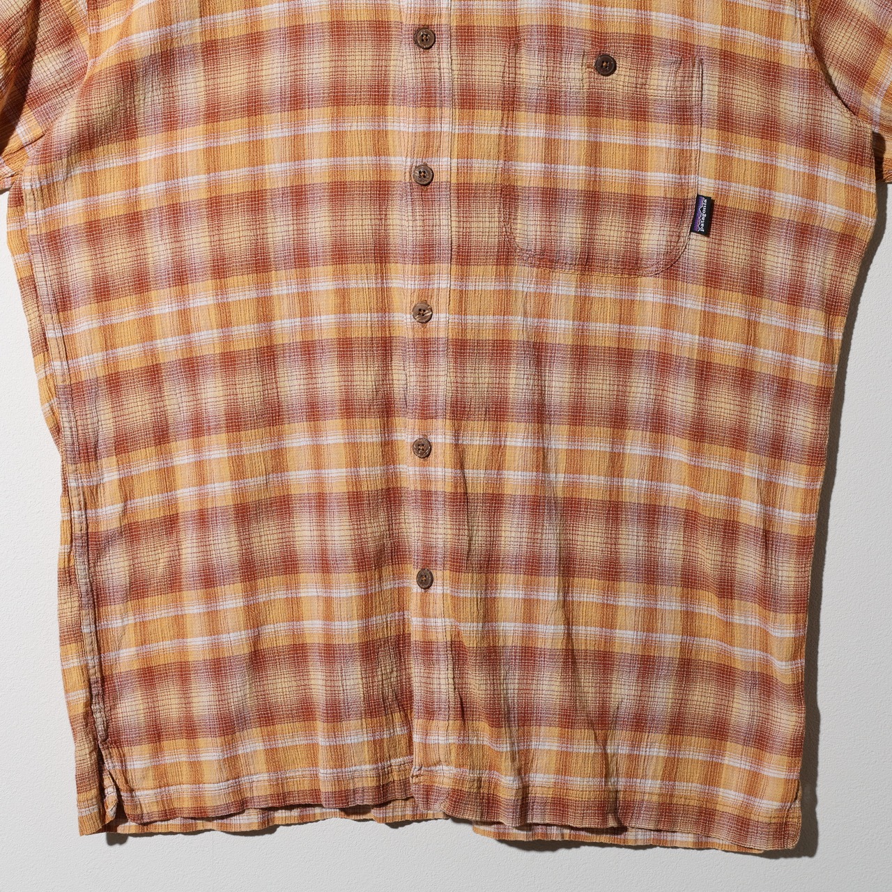 極美品 L 09年 オンブレ A/C Yarn Dye Shirt Patagonia ACシャツ ヤーンダイ パタゴニア