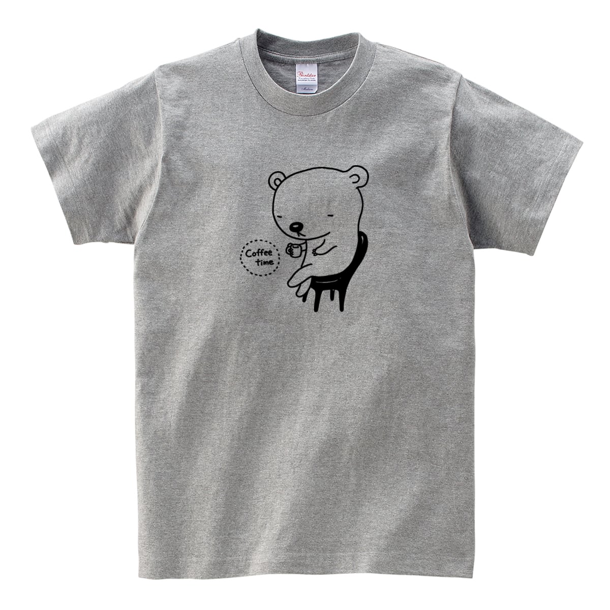 クマさん休憩中 Tシャツ am53 くま クマ おもしろtシャツ 手描き