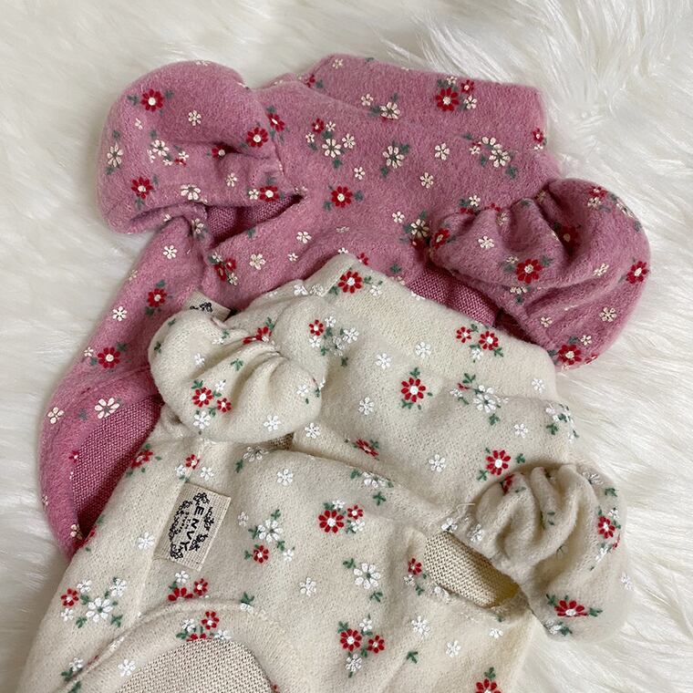 【SALE】 bb frill top S ~ XL 2color / 犬服 秋冬 新作 フリル トップス 可愛い 犬の服 ブラウス ドッグウェア お揃い ワンコ服 猫 top123