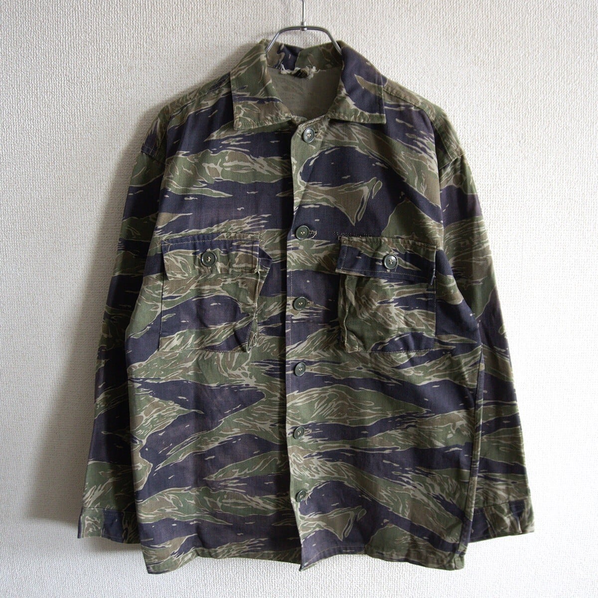 80's US ARMY ウッドランドカモ 迷彩ジャケット 米軍 ミリタリー 表記