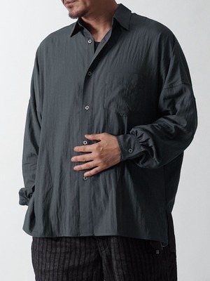 EGO TRIPPING (エゴトリッピング) GATHER-SHIRTS ギャザーシャツ / BLACK 616720-05