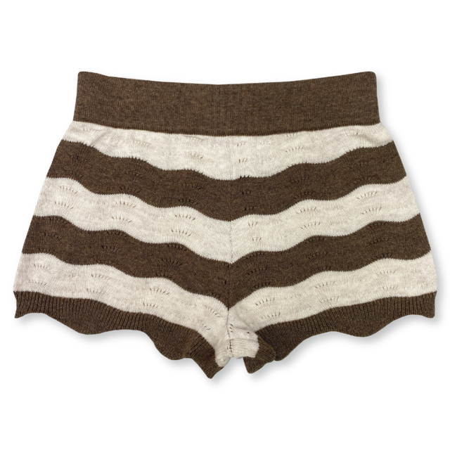 Grown / Summer Knit Shorts - Mud/Coconut (1,2)