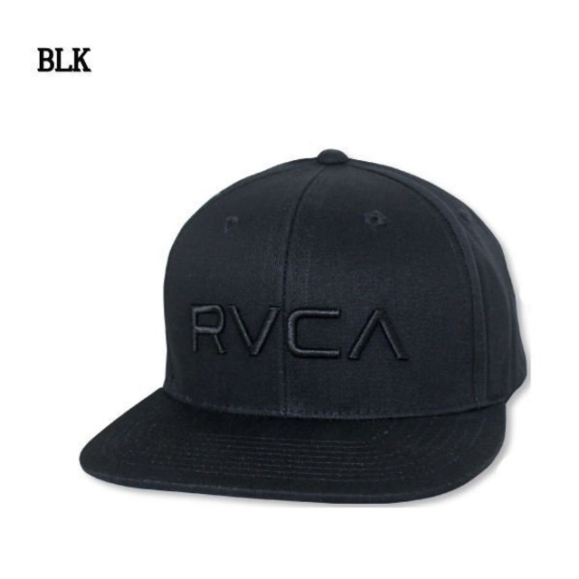 RVCA (ルーカ) TWILL SNAPBACK キャップ BLK(ブラック/ブラック) BC041870