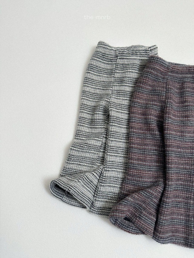 【 minirobe / 予約 】Soboro bootcut