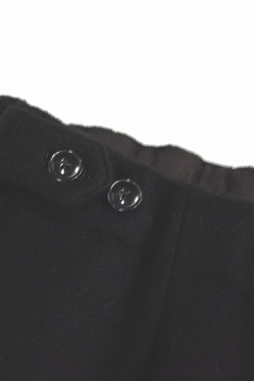 Wool Beaver Wide Easy Pants