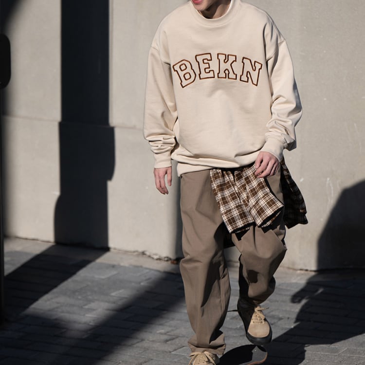 ★LOOSE SANDWASH COTTON CASUAL TROUSERS　　　A0438