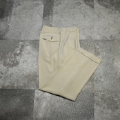 drape silhouette golf embroidery 2tuck slacks