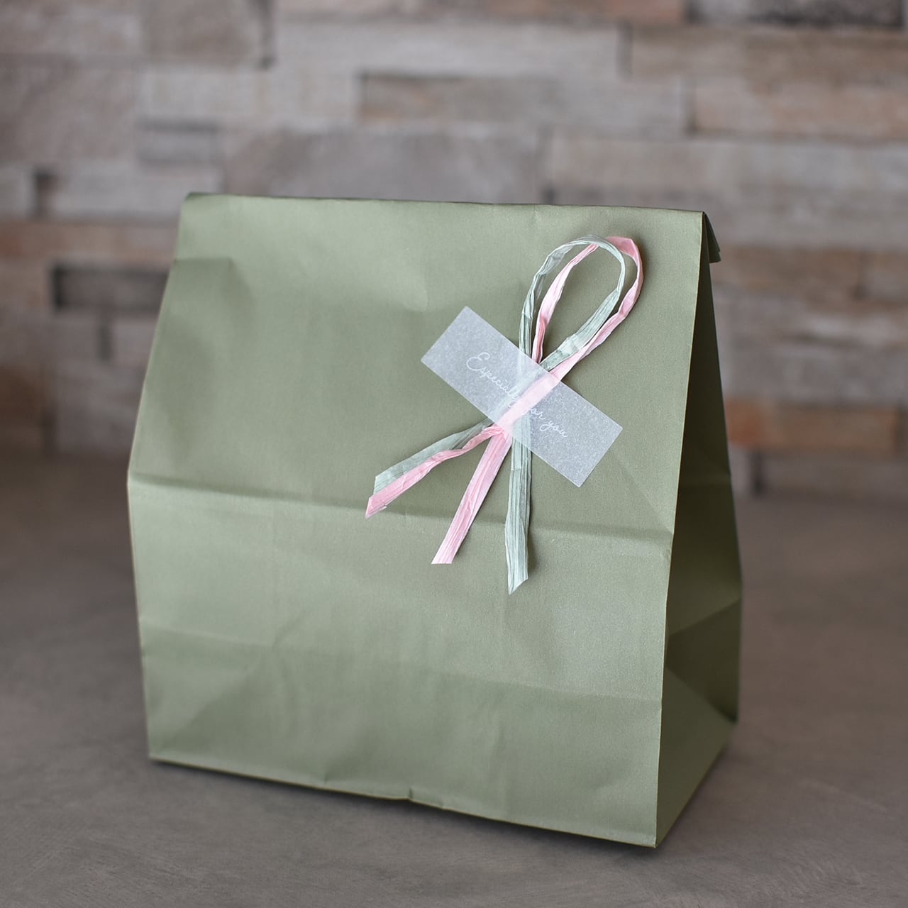 半透明 シール ギフトラッピング 100枚入 especially for you 60×20mm