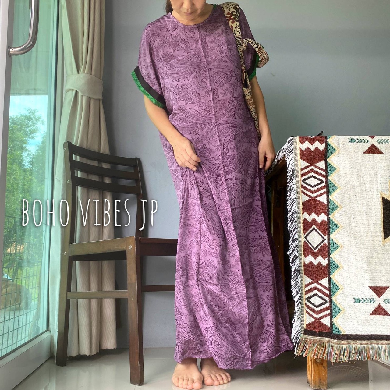 一点もの*インドサリー生地リメイク シンプルワンピース 10 | BOHO VIBES