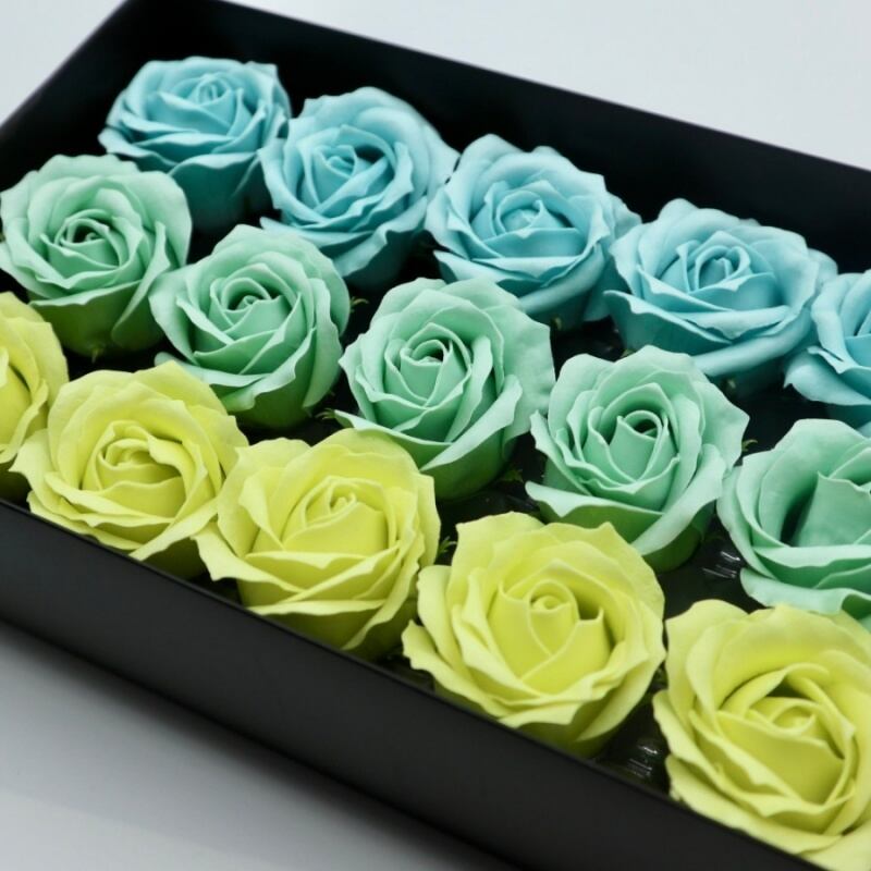 プリンセスバラS-MIX11薄ブルー,薄グリーン(15輪入り)