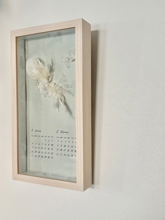 縦長:33cm×17cm用【中身の入れ替えのみ】アクリル板付きドライフラワーフレームアレンジメント