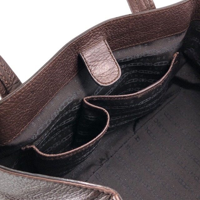 CELINE セリーヌ トートバッグ ブラウン ブラゾン型押し レザー vintage ヴィンテージ オールド 7dzt2e