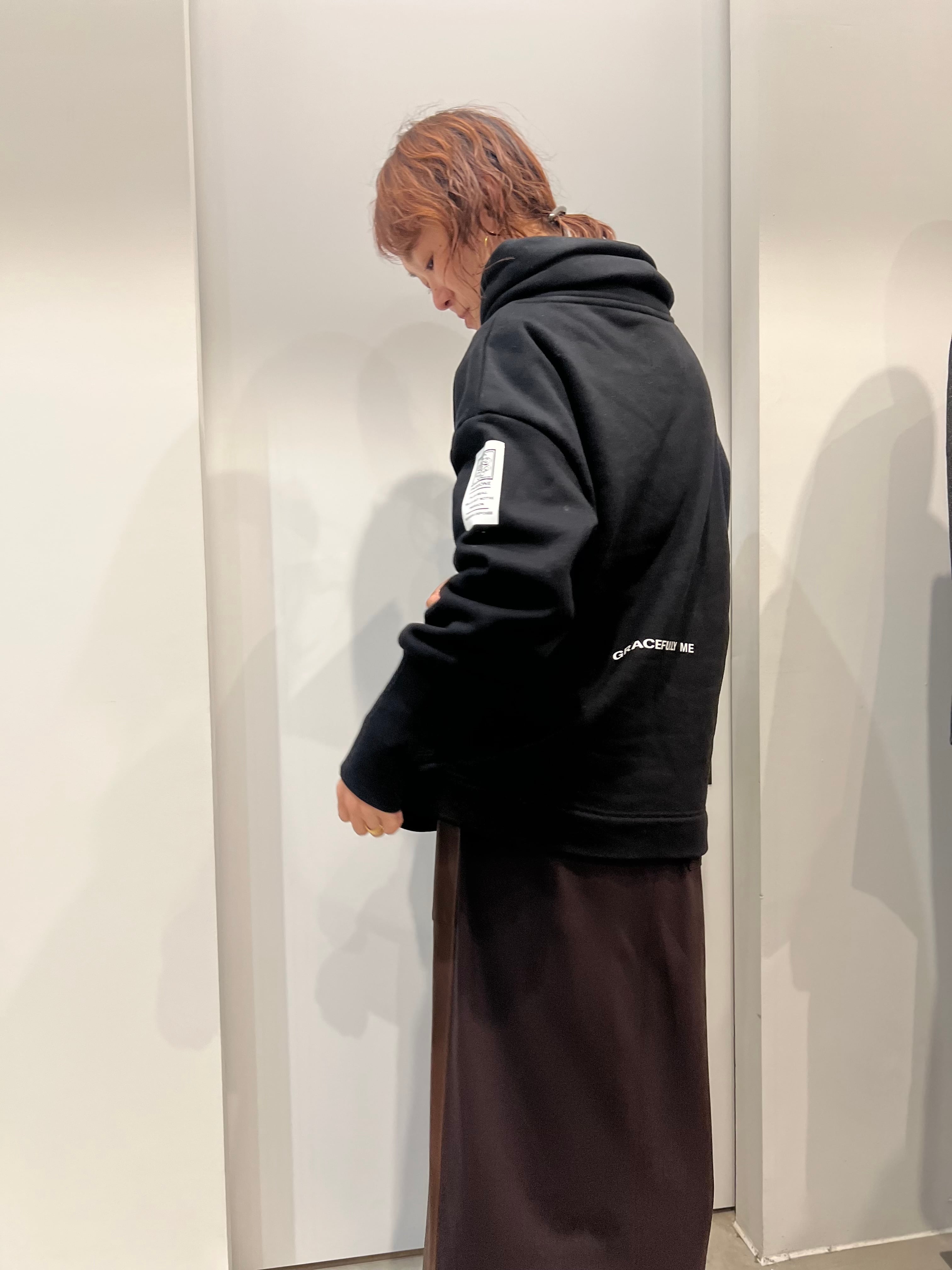 【PASSIONE】裏起毛サイドジッププルオーバー