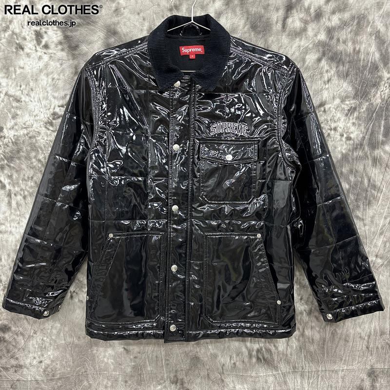 Supreme/シュプリーム【2018SS】Quilted Patent Vinyl Work Jacket
