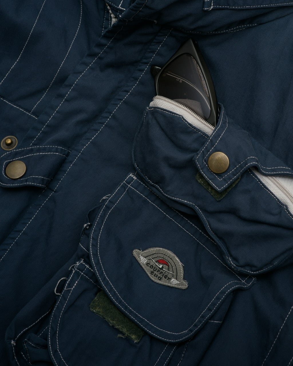 70s Made in France Patched Denim Jacket | PAY ID