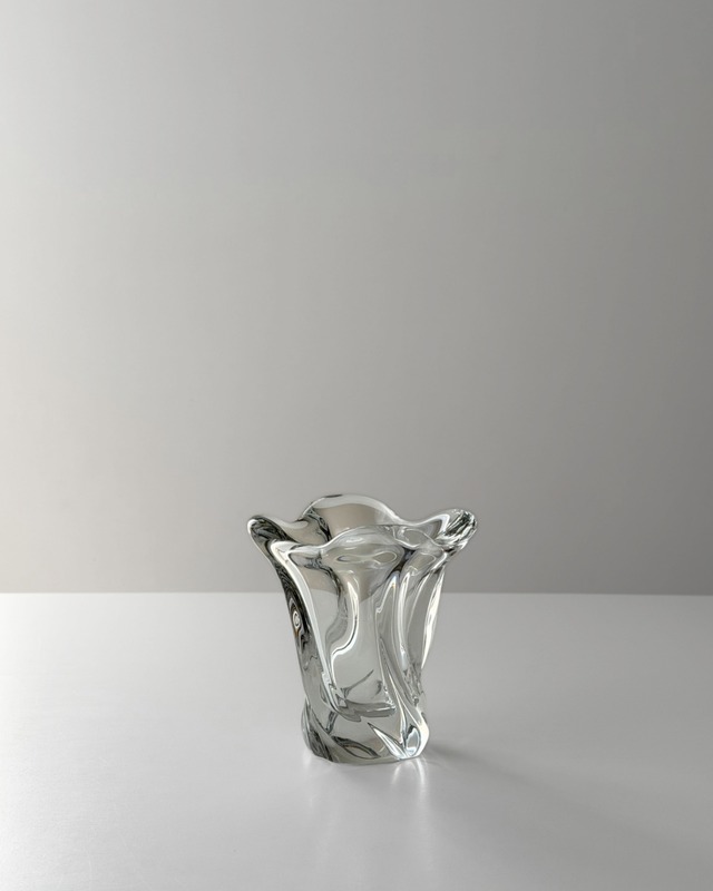 vintage french vase　/　“DAUM france”　クリスタルのフラワーベース