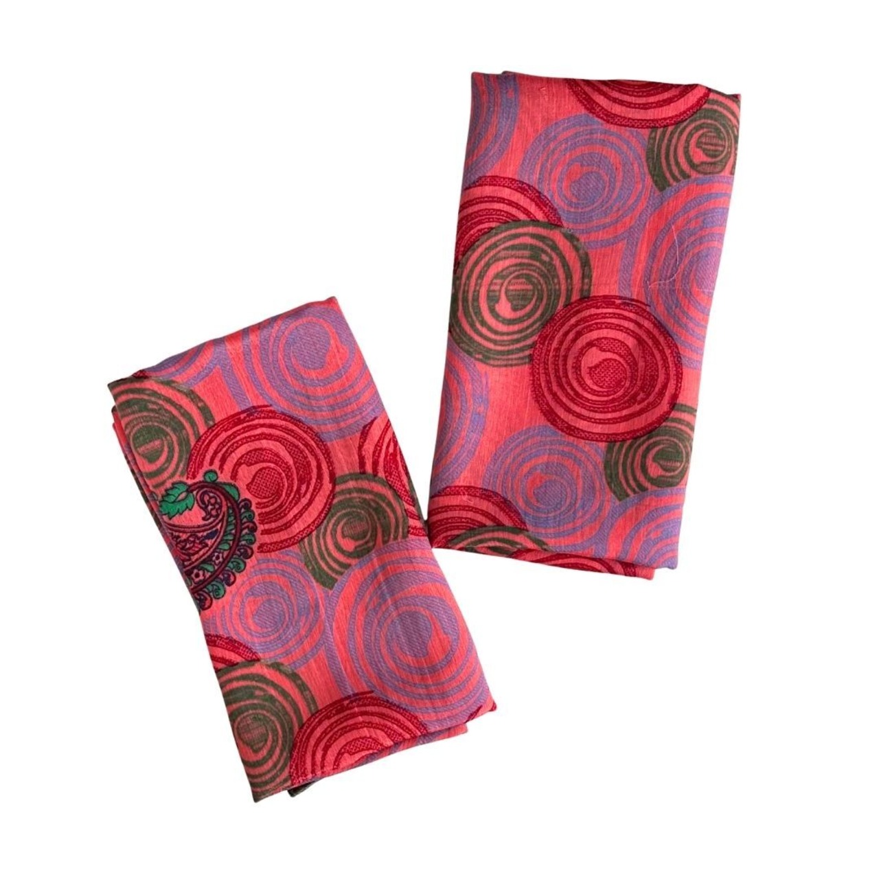 No.82 | おそろい2枚セット リサイクルサリースカーフ