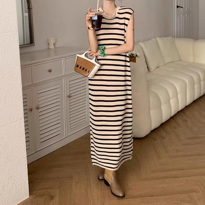 sleeveless t-shirt dress