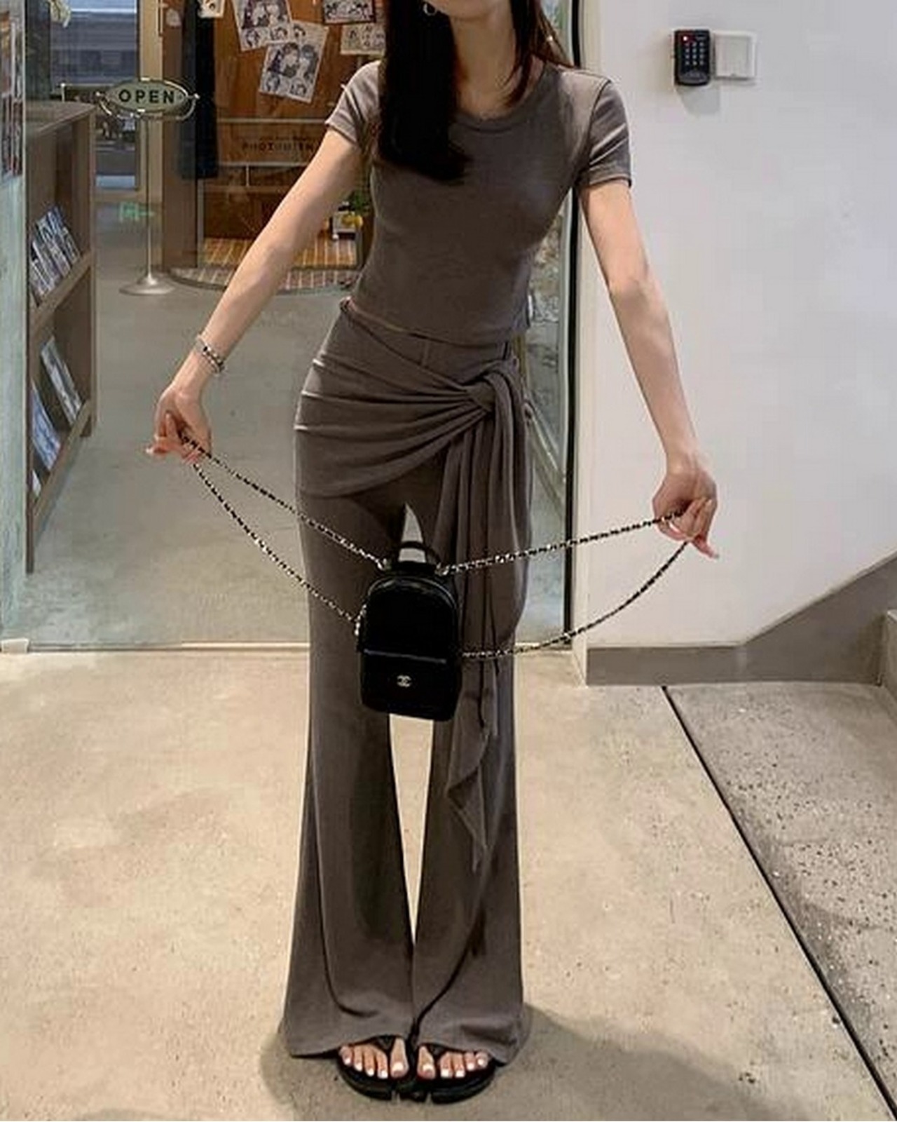 T シャツ &フレアパンツ セットアップ 2color A0265 - 9