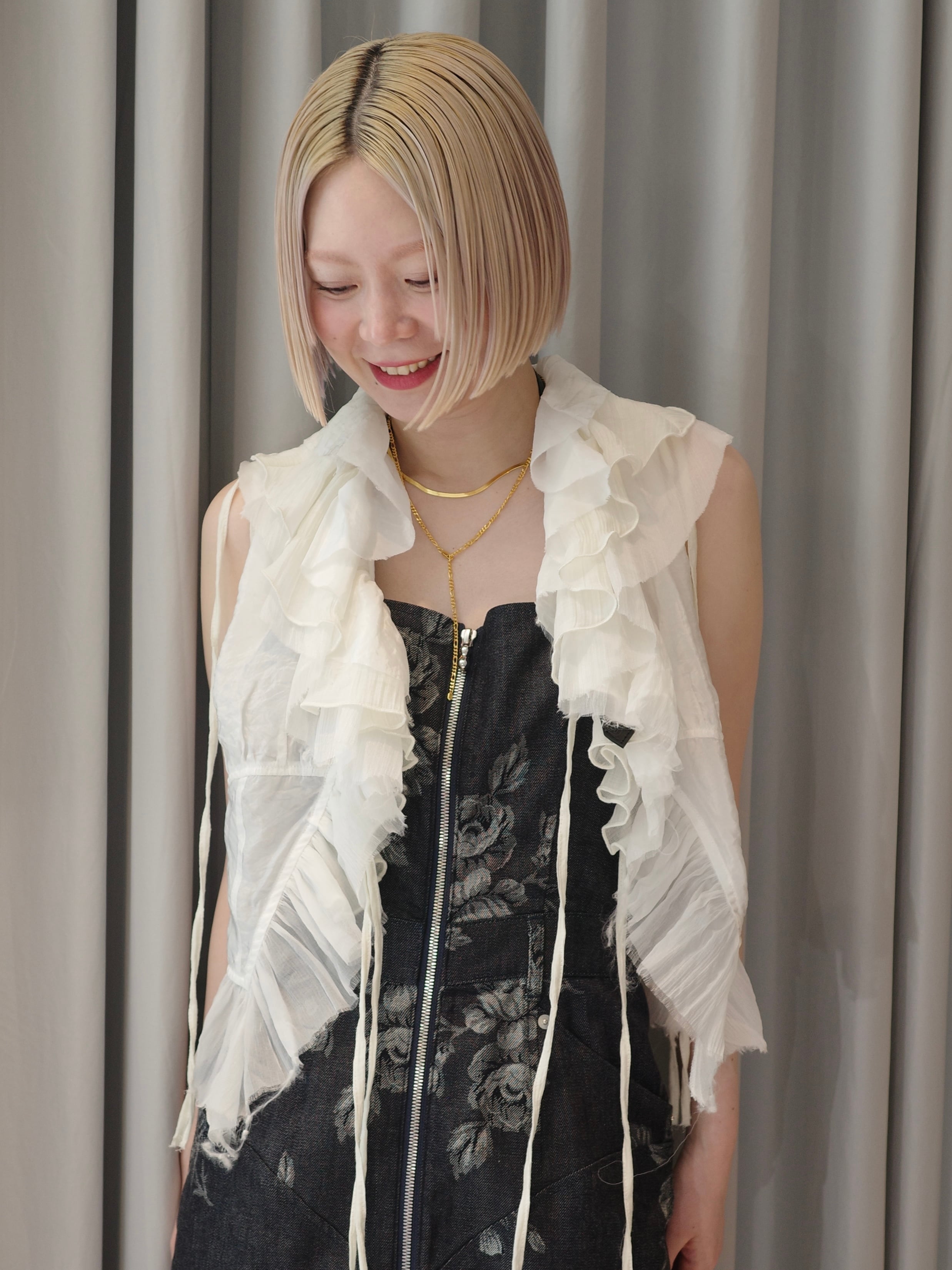 トップス prankproject Mixed Frill Top 25SS】PRANK PROJECT プランク