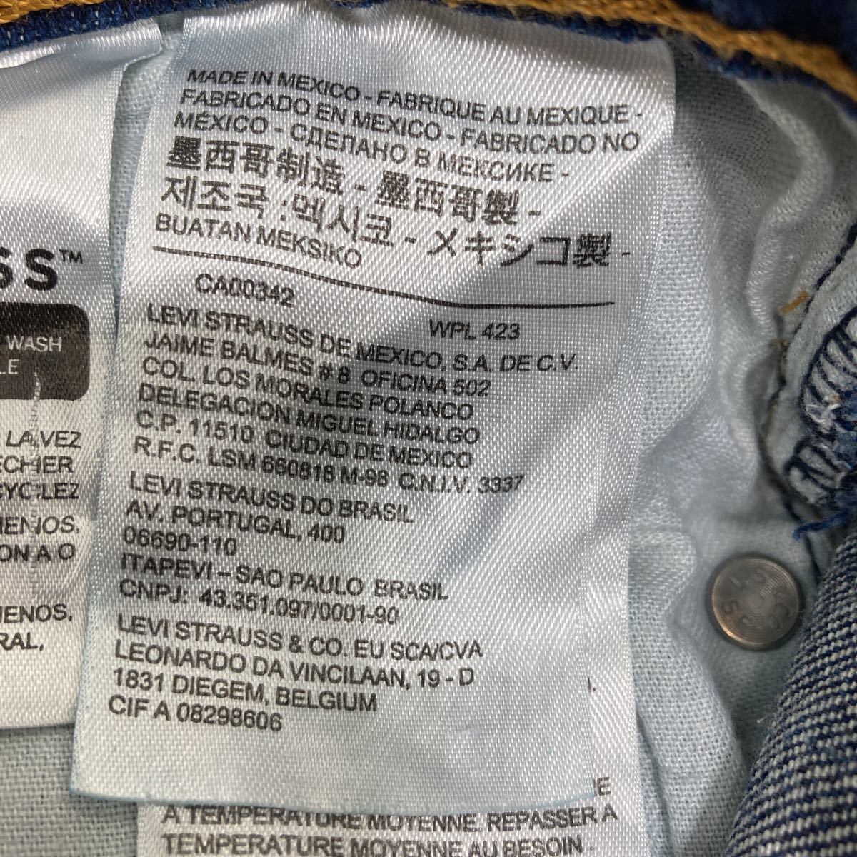 LEVI'S リーバイス 510 メキシコ製 ブラックデニム デニムパンツ メキシコ製 Levi\u0027sリーバイス 501 カットオフ ブラック デニムパンツ