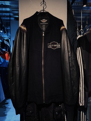 "Harley-Davidson"brand logo embroidery design varsity jacket