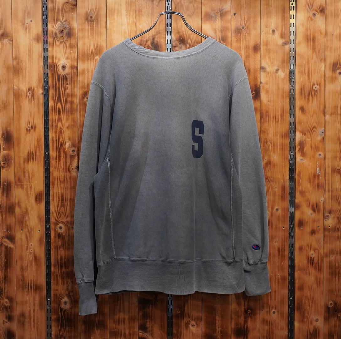 90s USA製 champion reverse weave smith L/チャンピオン バックプリント イニシャル