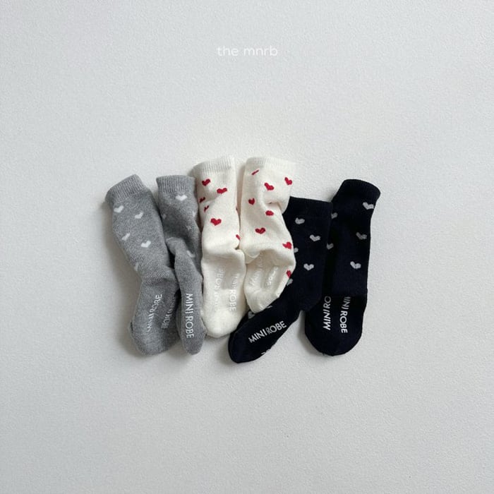 B535【即納】 heart socks set