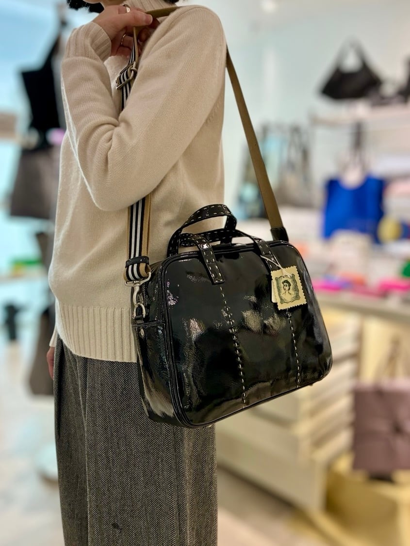 ドゥミル エナメル 2WAYバッグ ドゥミル エナメル 2WAYバッグ 再入荷！DEUX MILLE ドゥミル 2way