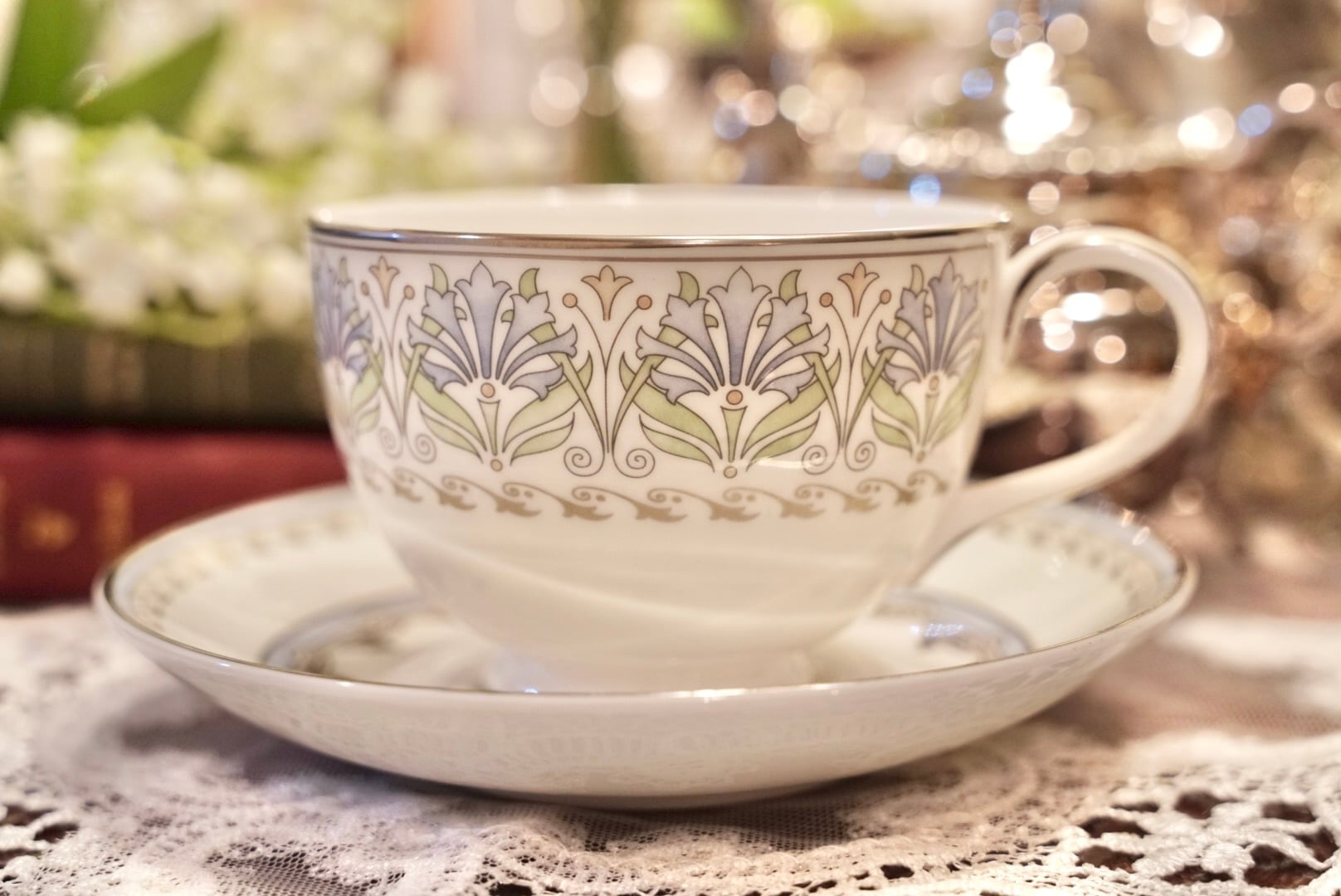 【美品】Rosenthal Romanze カップ・ソーサー・プレート 2セット Rosenthal （ドイツ ローゼンタール）CUPOLA エスプレッソカップ
