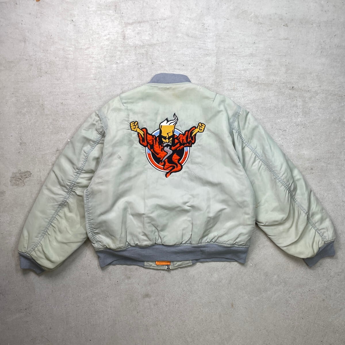 THUNDERDOME MA-1タイプ フライトジャケット ワンポイントロゴワッペン
