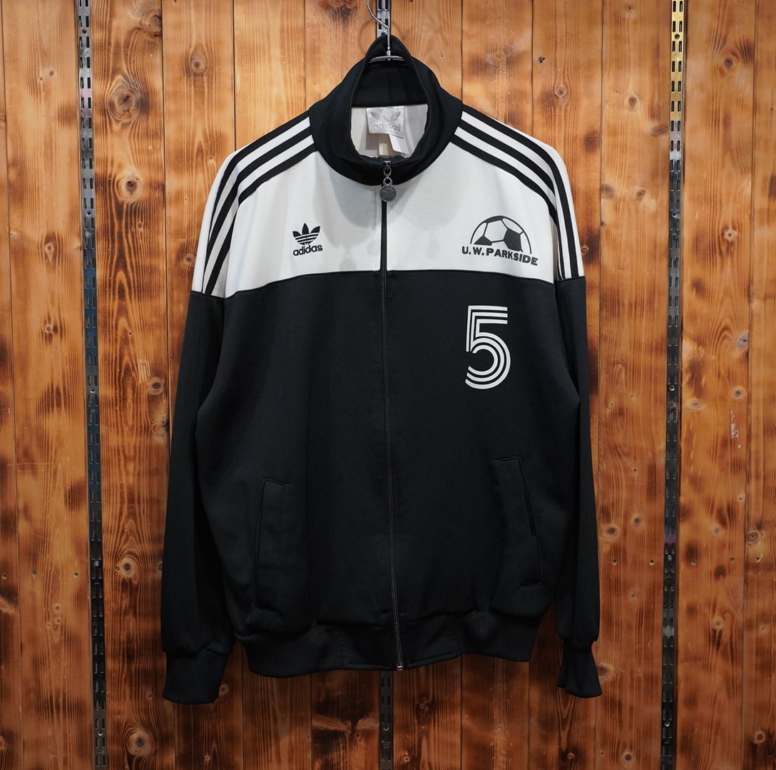 80s90s adidas トラックジャケット ジャージ L位/黒 ブラック アディダス