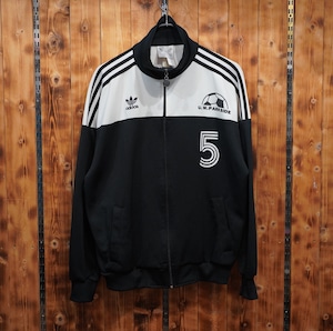 80s90s adidas トラックジャケット ジャージ L位/黒 ブラック アディダス