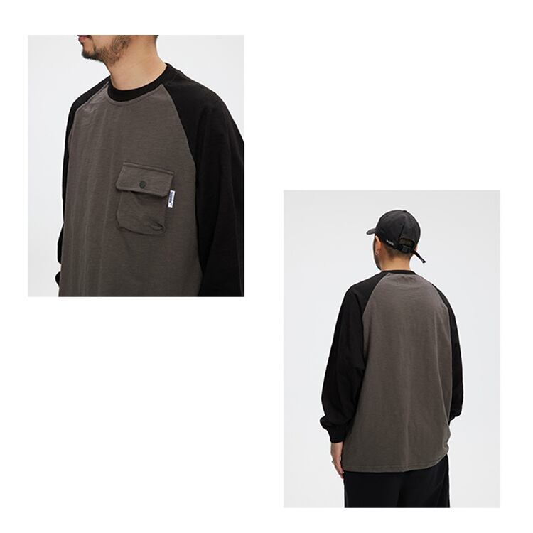 ★RAGLAN CHEST POCKET T-SHIRT　　　A0425