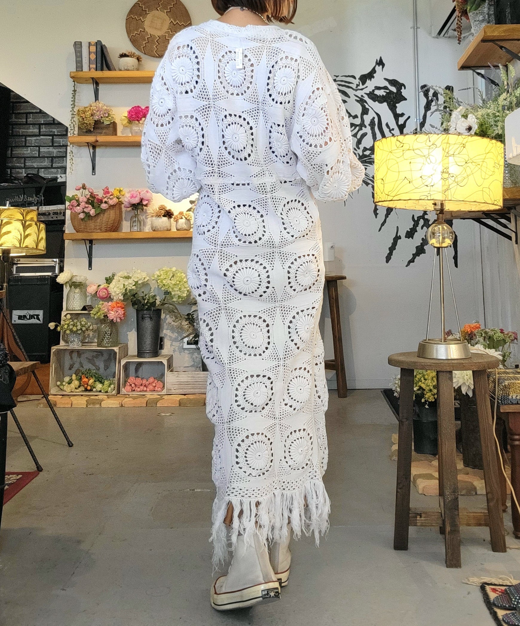 RMDR002 ヴィンテージクロシェリメイクドレス | alocasia vintage