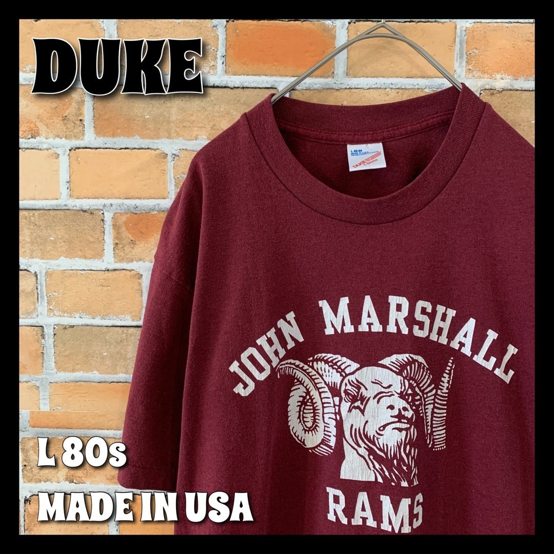 DUKE】80s ヴィンテージ Tシャツ L アメリカ古着 USA製 | 古着屋手ぶら