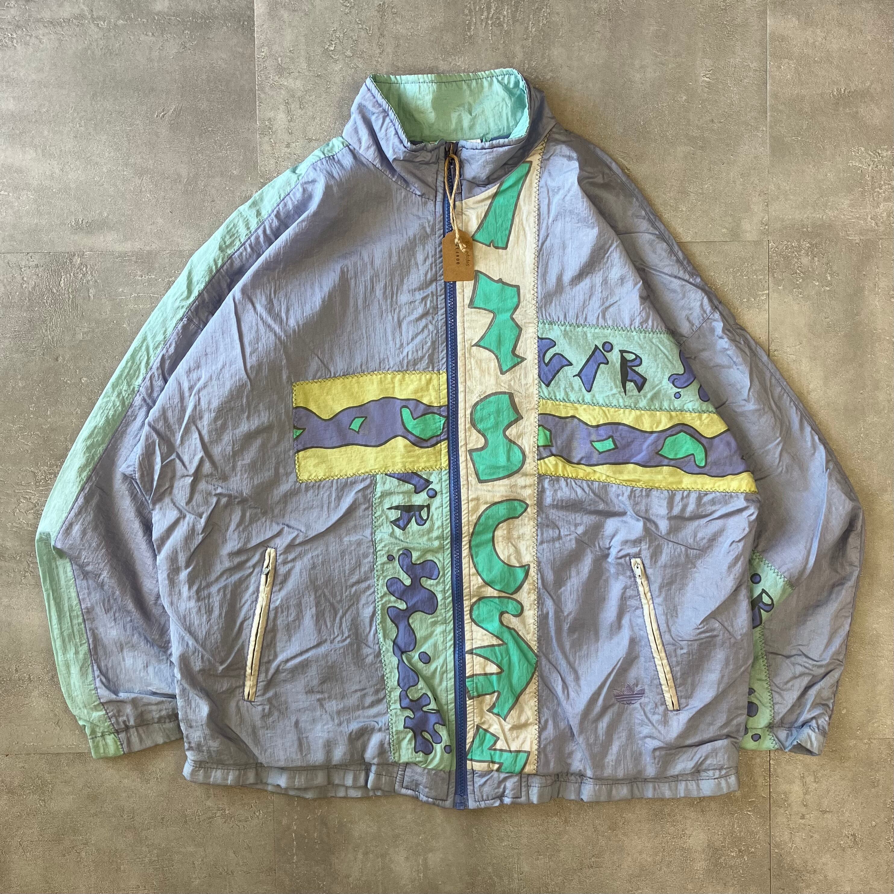 adidas 80s ナイロンジャケット ツギハギ No.1720 | 古着屋ROCKET