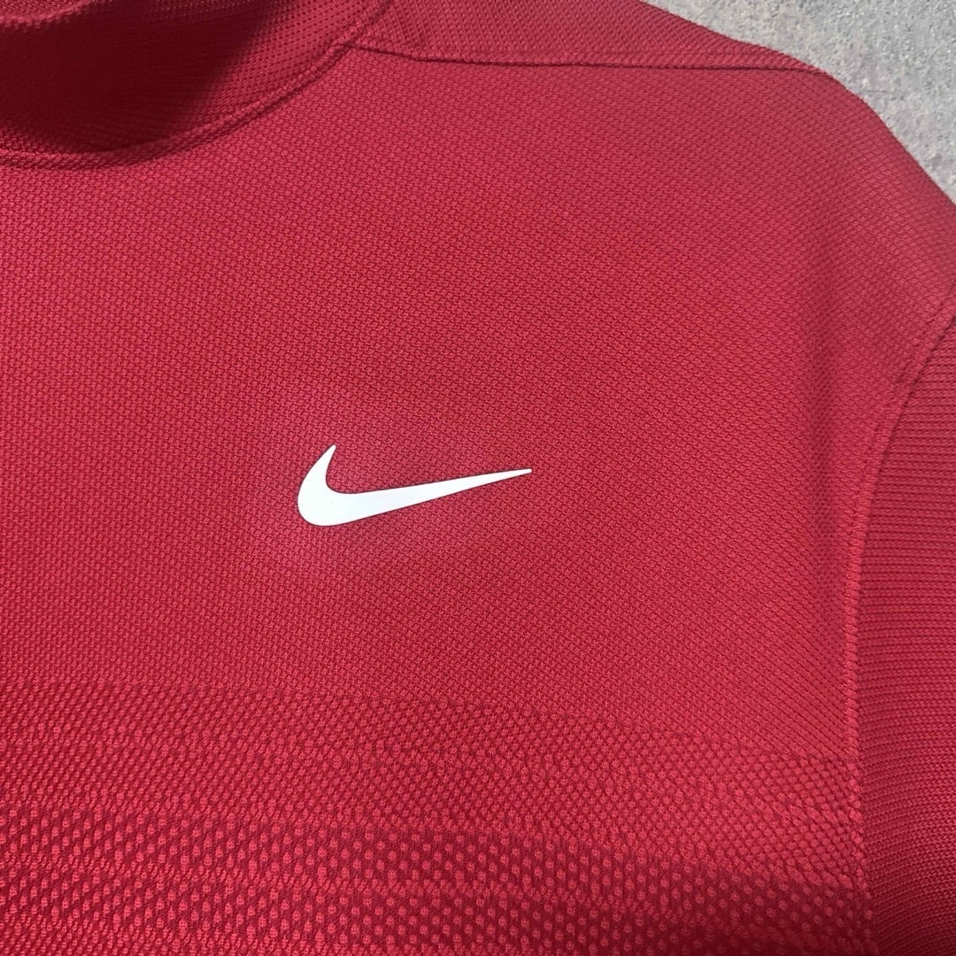 NIKE ナイキ TW タイガーウッズコレクション ロゴ モックネックシャツ M メンズ】NIKE ナイキ TW タイガーウッズコレクション ロゴ モック