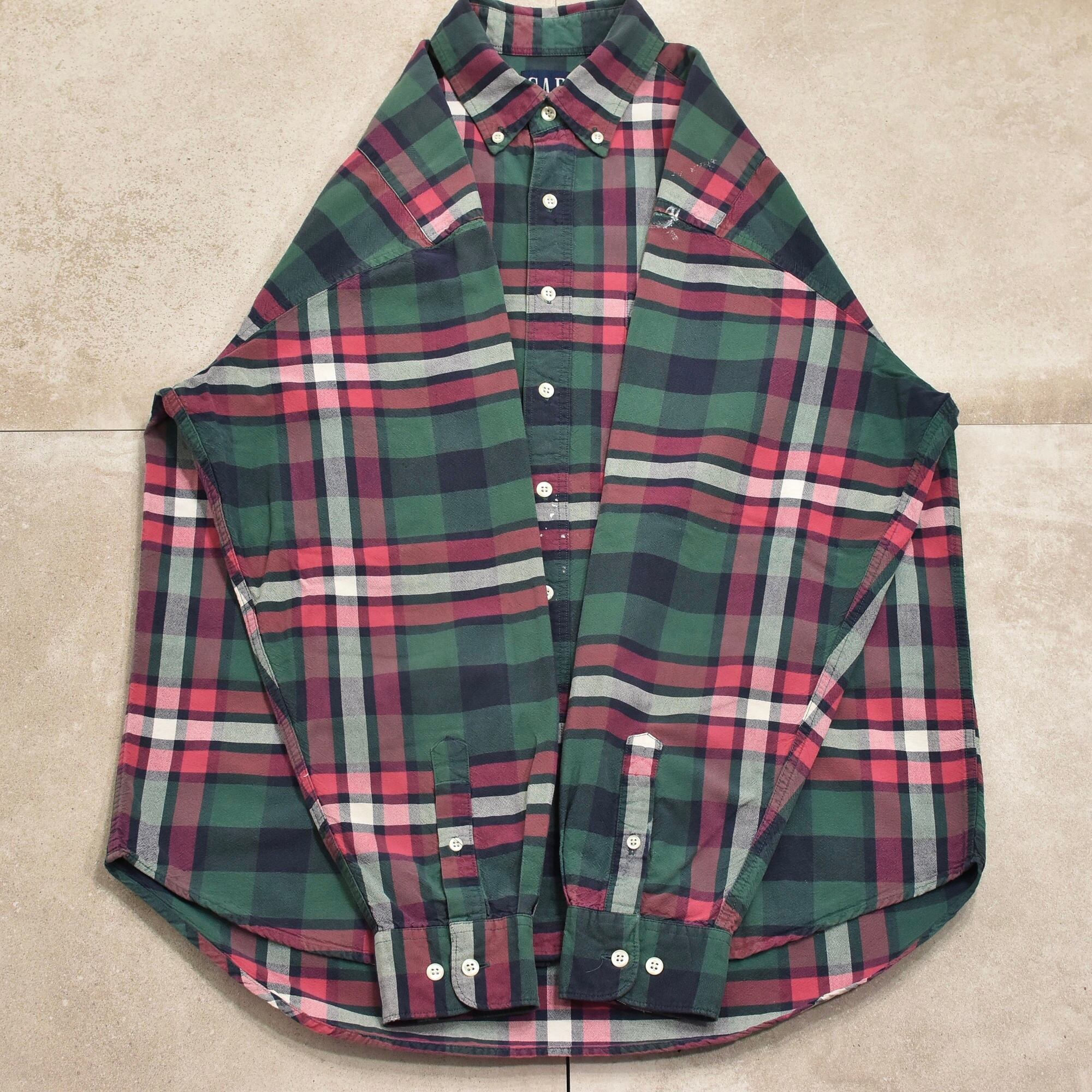 80~90s OLD GAP check BD shirt | 古着屋 grin days memory 80~90s OLD GAP check BD shirt | 古着屋 grin days memory