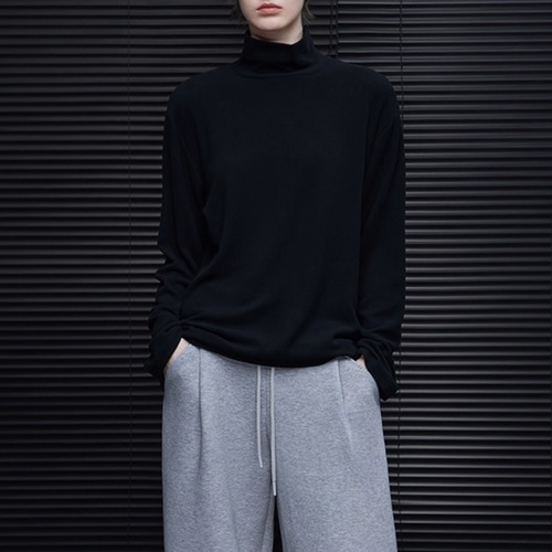 ソリッドハイネックトップス ・20006