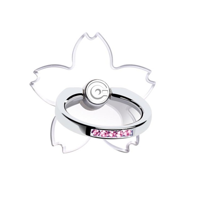 桜型 ラインストーンスマホリング スマホリング スマホスタンド 2個セット 落下防止 Ipad Android スマートフォン タブレットpc 全機種対応 おしゃれ 可愛い Hic023 Horseapp