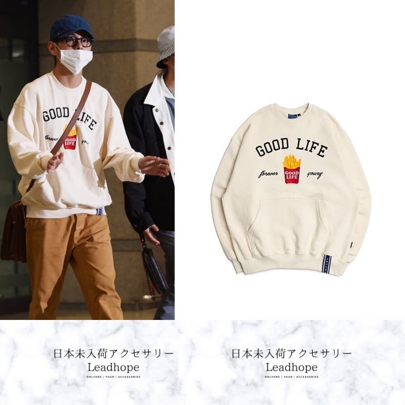 GOOD LIFE スウェットパーカー BTS テテ 着用モデル | 日本未入荷アクセサリー Leadhope powered by BASE