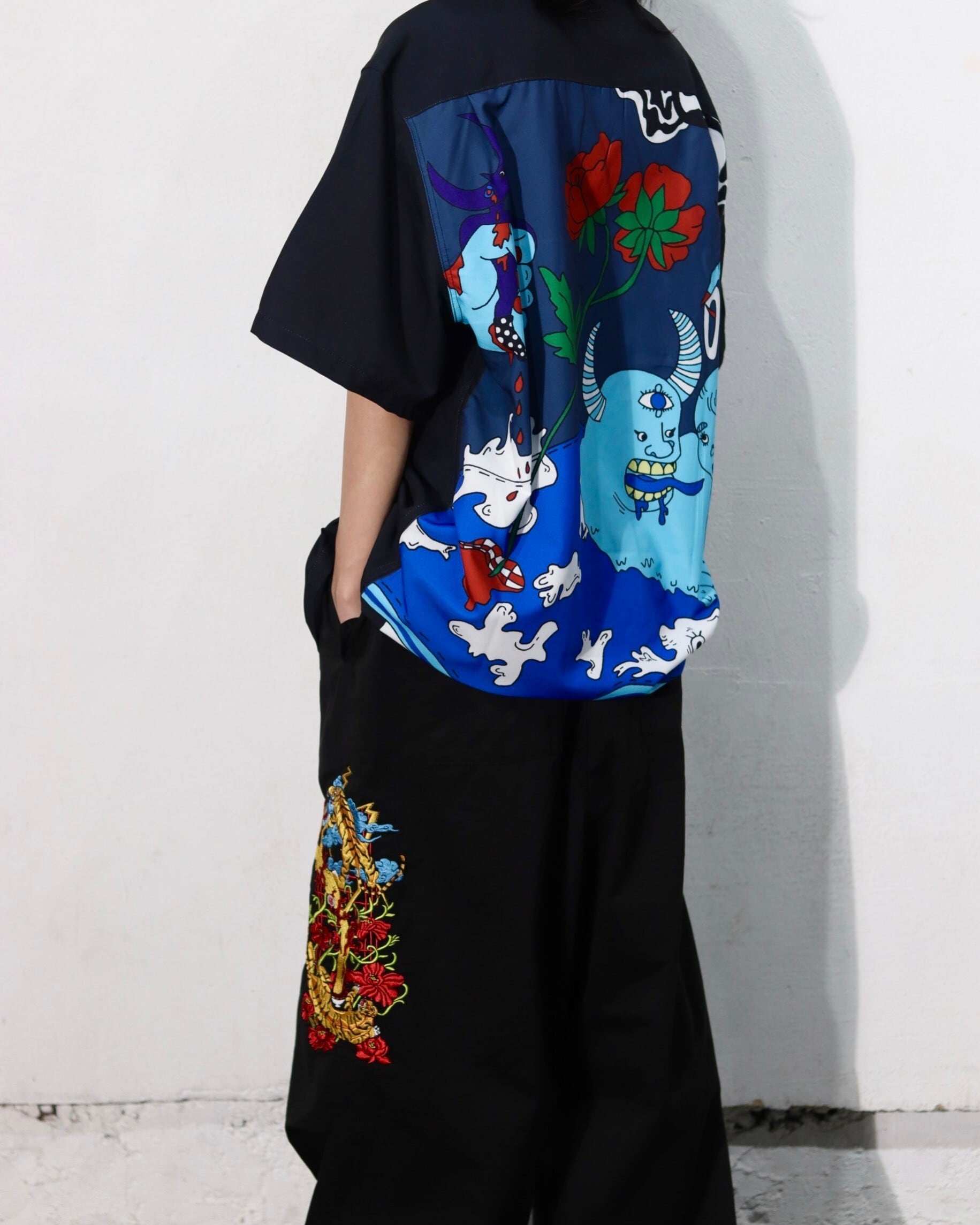 Tiger balloon pants/black | チュウカタベタイ Tiger balloon pants/black | チュウカタベタイ