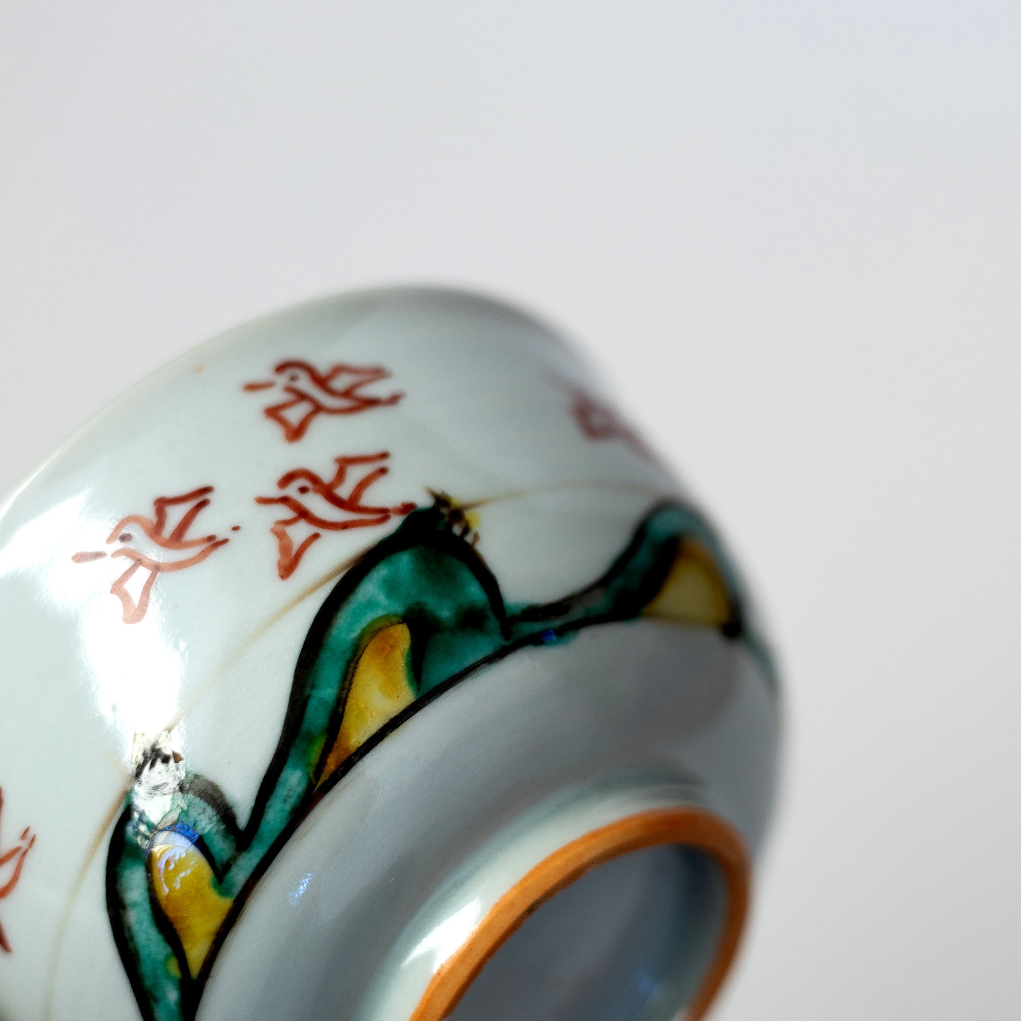 色絵千鳥文鉢 | お花畠窯（陶芸作家・高桑 英隆）｜通販サイト