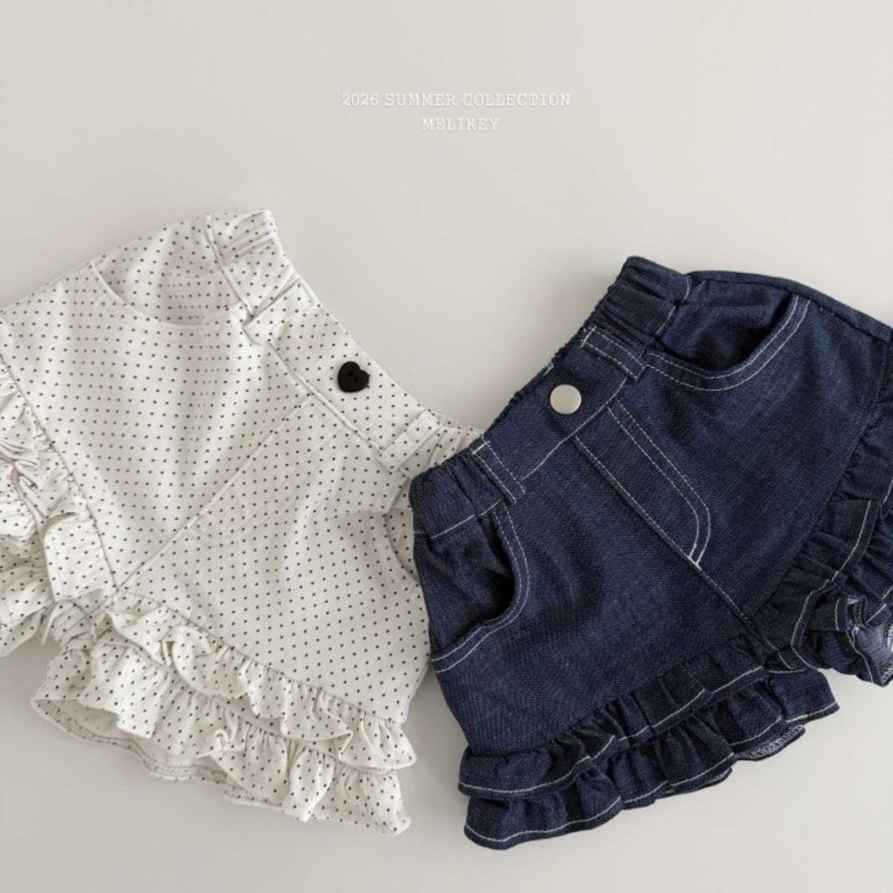 [MELIKEY] Tutu-frill Shorts (JS/JM) / [미라이키] 투투프릴반바지 (JS/JM)