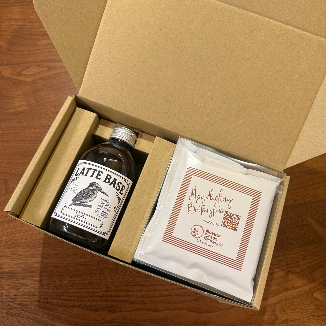 【同梱不可】2,100円～選べる組み合わせ　LATTE BASE No.1 ＆ Mandheling ドリップバッグ　ギフトボックス　