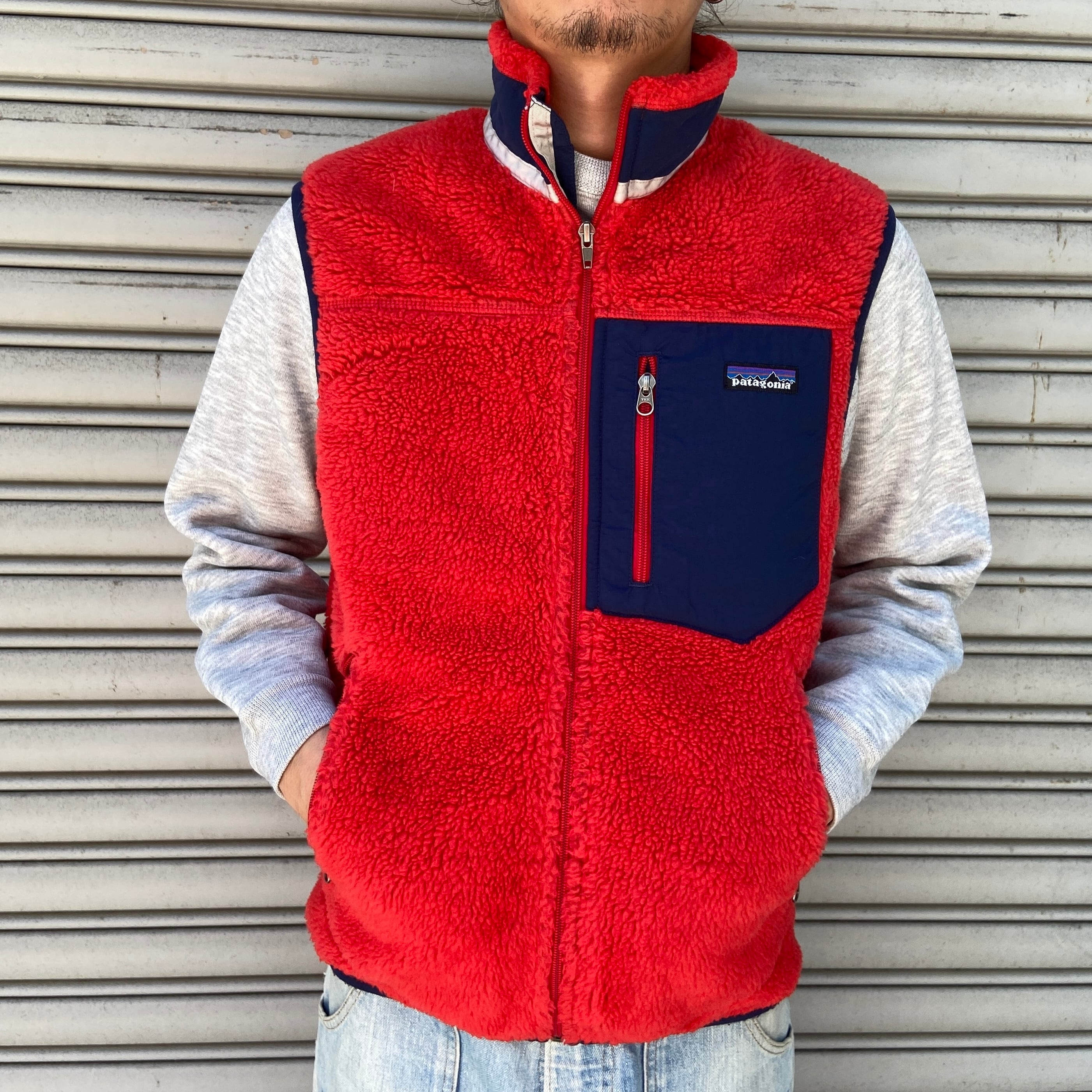 patagonia クラシックレトロXベスト ボアフリース 12年製 赤 S | 古着