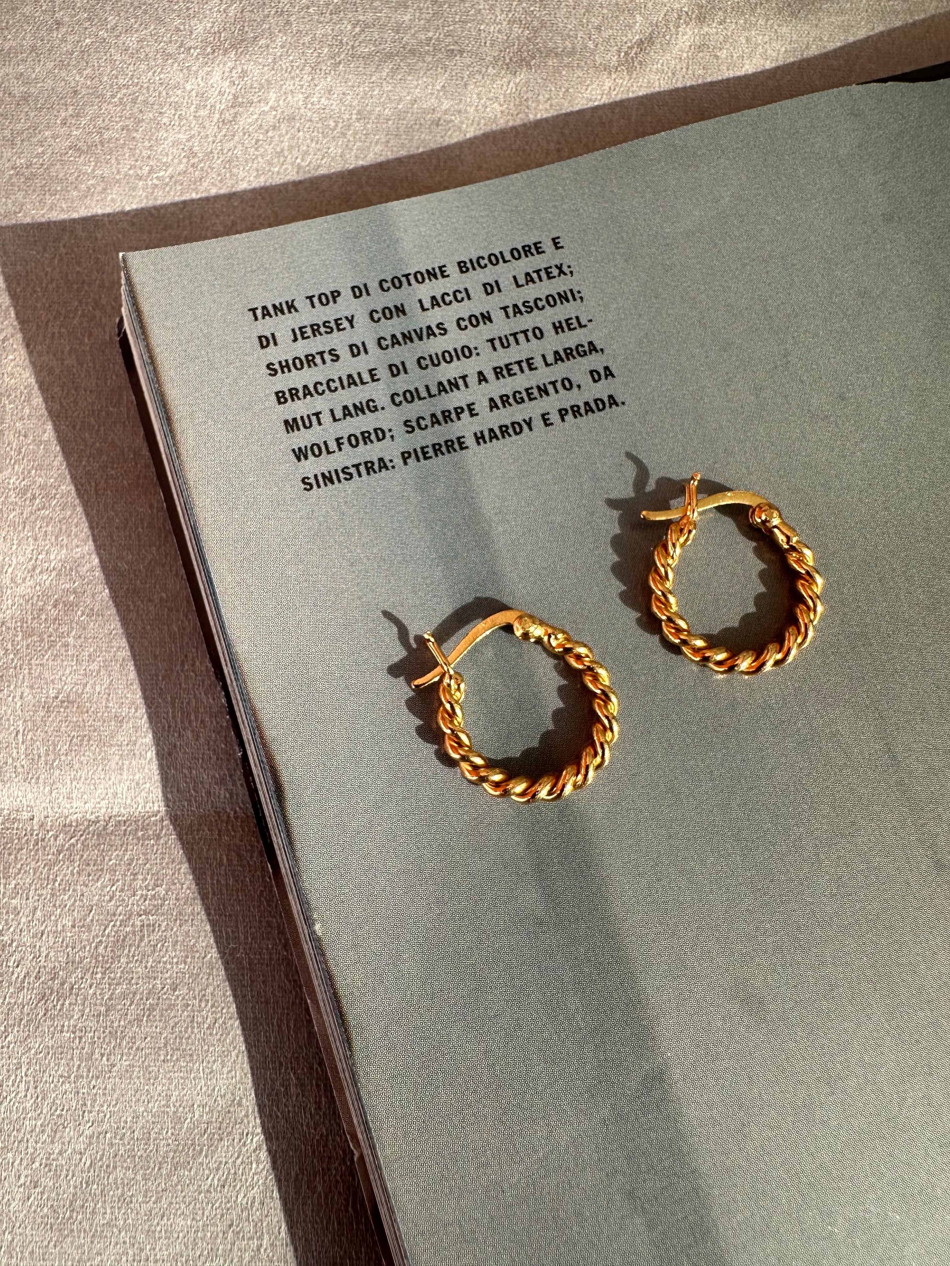 18KGF Screw hoop Pierce ◇ PG26001 | Yju