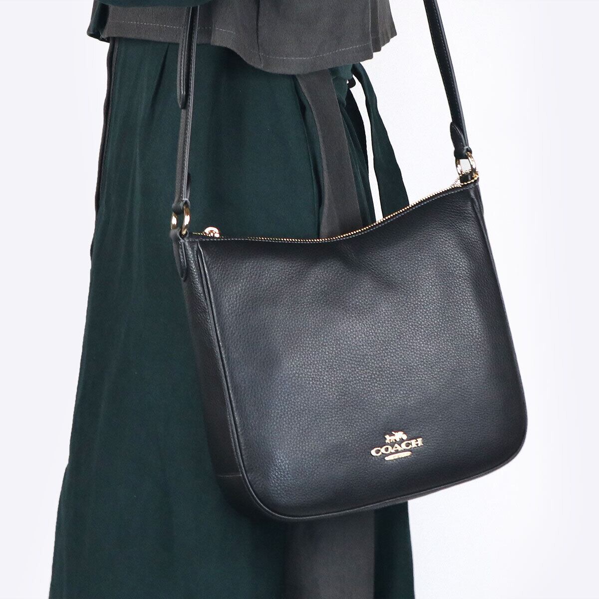 コーチ COACH ショルダーバッグ レディース ELLIE FILE ブラック 斜め掛け シンプル CU960 IMBLK ブランド